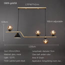 Nordic Glass Ball Pendant Lights: Long LED Chandeliers by Ljojo