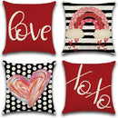 Ljojo Love Rainbow Pillowcase Home Decoration for Valentine's Day