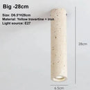 Travertine Stone Ceiling Downlight with E27 Bulb for Modern Home Decor by Ljojo