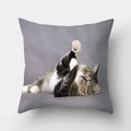 Cute Cat Print Cushion Cover for Sofa Decor by Ljojo