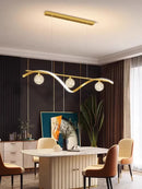 Luxury LED Chandelier Modern Pendant Light for Living Room Dining Black Ljojo