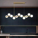Modern Copper Glass Ball Pendant Lights Dining Kitchen Chandeliers by Ljojo
