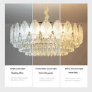 French Crystal Chandelier Luxury Modern Oval Glass Ljojo Ceiling Lamp