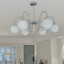French Living Room Chandelier Cream Magic Bean Lamp by Ljojo | Ancient Bag House Nordic Creative Mickey Bow