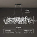 LED Luxury Gold Large Ceiling Chandelier for Living Room by Ljojo