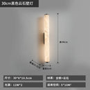 Ljojo Modern Luxury Alabaster Marble Wall Sconce Spanish Copper Bedroom Home Decor