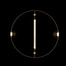 Italian Minimalist Gold Long-Line Tube Floor Lamp, Dimmable LED Wall Lamp for Living Room - Ljojo