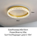 Modern LED Ceiling Light Dimmable Round Fixture for Living Room Dining Bedroom by Ljojo