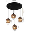 Nordic Wood Grain Color Led Pendant Lamp Modern Glass Pendant Lamp by Ljojo