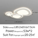 LED Ceiling Light Modern Circle Cream Acrylic Chandelier Lamp for Living Room by Ljojo