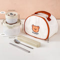 Ljojo 1100ml Clear Plastic Food Container Leak-proof Lunch Box