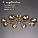 LED Ceiling Lamp Stylish Bubble Glass Flower Pendant Light by Ljojo for Home Decor