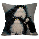 Cat Linen Cushion Cover by Ljojo - Home Decor Pillowcase 45*45cm