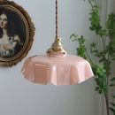 Ljojo Milky Yellow Glass LED Pendant Lights - Copper Nordic Hanging Lamp