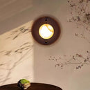 Ljojo Marble LED Wall Lamp: Brown Metal, Stairs, Bedroom, Restaurant, Aisle Sconce