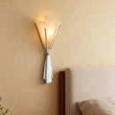 Art Deco Chrome Metal Wall Light | New Style Natural Marble Stainless Steel G9 Bulb by Ljojo