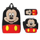 Ljojo Mickey Mouse Kids Backpack Lunch Box Pencil Boxes Set