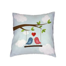 Ljojo Love Birds Red Tree Cushion Cover - Bedroom Decor Pillowcases