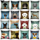 Funny Cartoon Cat & Dog Pillow Covers by Ljojo: Luxury Sofa Bed Decor Pillowcase