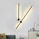 LED Strip Wall Lamp, Line Shape Wall Hanging Light for Living Room by Ljojo