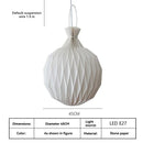 Retro Origami Pleated Chandelier for Children's Room by Ljojo