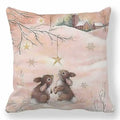Ljojo Merry Christmas Pillowcase Cushion Cover for Festive Home Decor