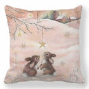Ljojo Merry Christmas Pillowcase Cushion Cover for Festive Home Decor