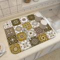 Ethnic Printed Coffee Draining Mat by Ljojo: Super Absorbent & Quick Drying Rug