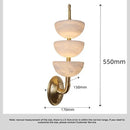 Ljojo Luxury Marble Copper Wall Lamp for Bedroom Living Room Dining Room