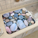 Ljojo 3D Visual Effect Drain Mat - Absorbent, Non-Slip, Anti-Mildew Kitchen Tableware Mat