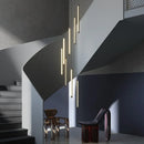 Ljojo Luxury Black LED Pendant Lights - Remote Control Dimmable Nordic Design