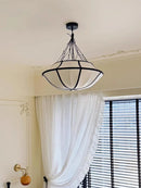 Ljojo Fabric Chandelier Hanging Light for Living Room Bedroom glam decor