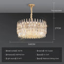 Crystal Villa Chandelier Long Stairway Light Luxury Modern Ljojo