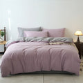 Ljojo 100% Cotton Yarn-Dyed 4-Piece Duvet Set - Ultra-Soft Bedding
