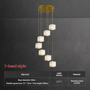 Natural Marble Pendant Light Luxury Villa Living Room Dining Staircase Hall Chandelier - Ljojo