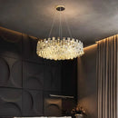 Ljojo Luxury Crystal Chandelier Pendant Light for Living Room - Modern Elegant Ceiling Lighting