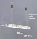 Ljojo Marble Collection LED Hanging Chandelier for Living Room, Restaurant, Foyer - Trendy Suspension Luminaire Lights