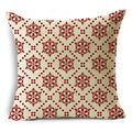 Ljojo Merry Christmas Linen Pillowcase Cushion Cover 45x45cm