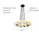 Modern Glass Bubble Master Bedroom LED Pendant Light by Ljojo - High-end Nordic Villa Chandeliers