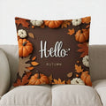 Autumn Vibes: Bird & Pumpkin Pillow Cover by Ljojo