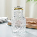 Ljojo™ Clear Glass Large Mouth Vase: Stylish Home Decor, Ideal for Flowers