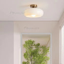 Bauhaus Glass Pendant Light Orange/White Chandelier for Living Room by Ljojo