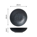 Ljojo Matte Ceramic Deep Plate Set - Restaurant Quality Tableware