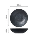 Ljojo Matte Ceramic Deep Plate Set - Restaurant Quality Tableware