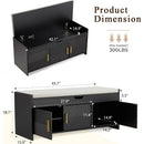 Ljojo™ Entryway Shoe Bench with Lift Top Storage and Cushioned Seat
