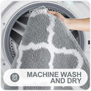 Ljojo Microfiber Bathroom Rugs Set 2 Pc - Non Slip Shaggy Bath Rug