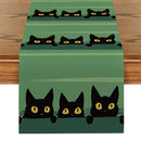 Black Cat Silhouette Table Runner by Ljojo: Halloween Party Decor & Dresser Table Accent