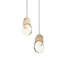 Modern Minimalist Stainless Steel Bedroom Chandelier by Ljojo Nordic Creative Bar Restaurant Light Luxury Art