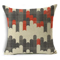 Ljojo Mandala Graffiti Cushion Cover 45x45cm Linen Pillow Case for Sofa Bed Decor