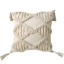 Bohemian Tufted Pillow Cover with Moroccan Embroidery by Ljojo